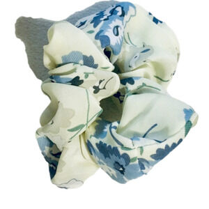 Chiffon Yellow Chiffon Floral Hair Scrunchie NEW